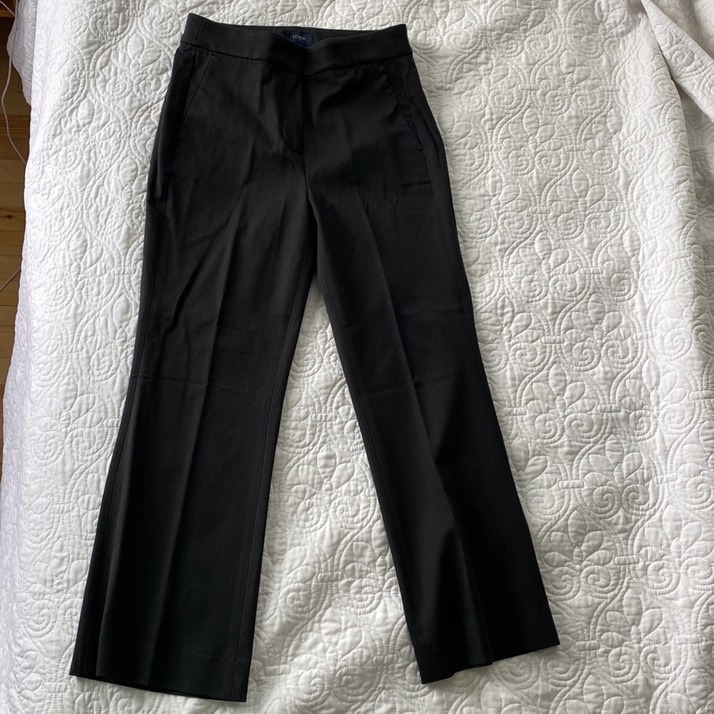 J.CREW Factory black slightly flare leg dress pants